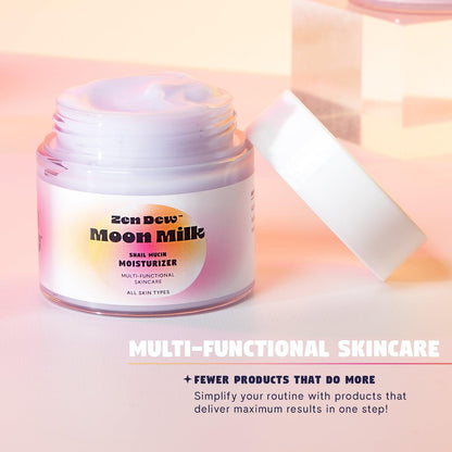 Moon Milk Snail Mucin Moisturizing Glow Cream - Zen Dew