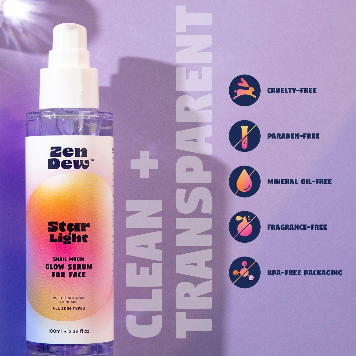 Star Light Snail Mucin Glow Serum - Zen Dew