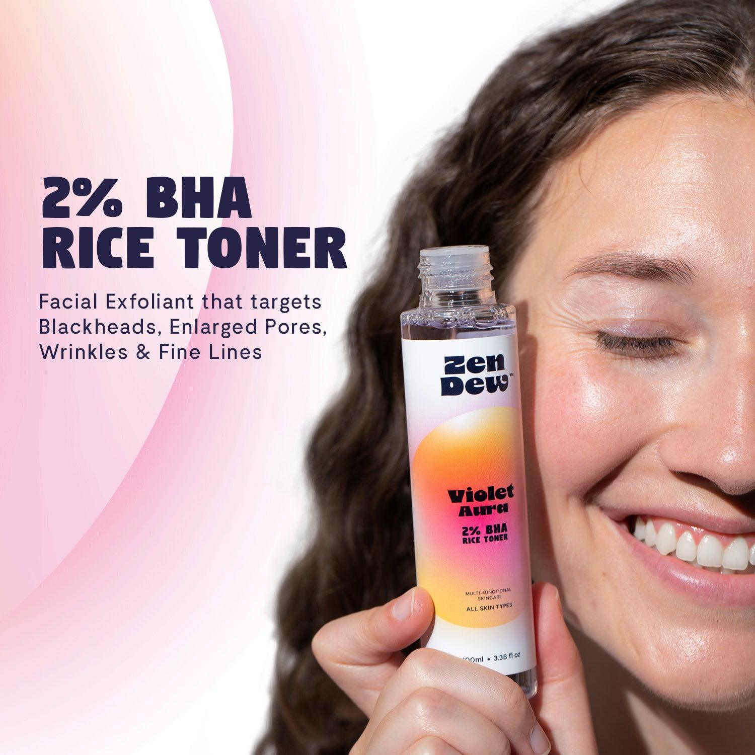 Zen Dew Violet Aura | Gentle Liquid Exfoliant with BHA & Azulene Zen Dew Violet Aura | Gentle Liquid Exfoliant with BHA & Azulene